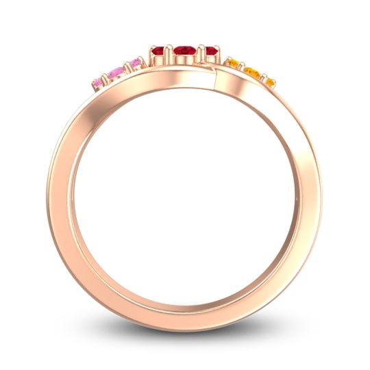 Simple Floral Pave Arama Ring