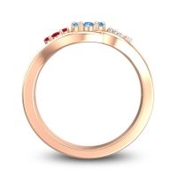 Simple Floral Pave Arama Ring