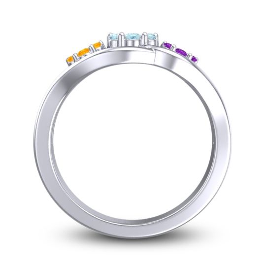 Simple Floral Pave Arama Ring