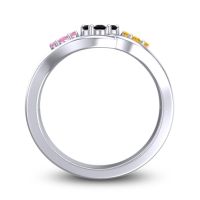 Simple Floral Pave Arama Ring