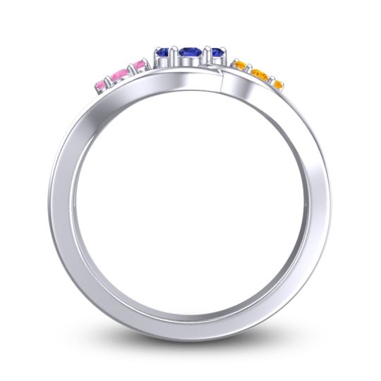 Simple Floral Pave Arama Ring