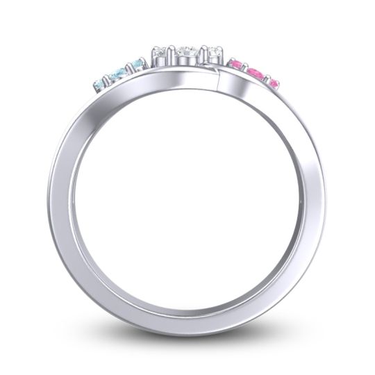 Simple Floral Pave Arama Ring