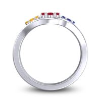 Simple Floral Pave Arama Ring