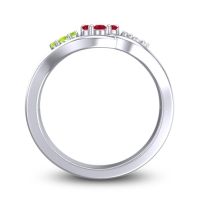 Simple Floral Pave Arama Ring