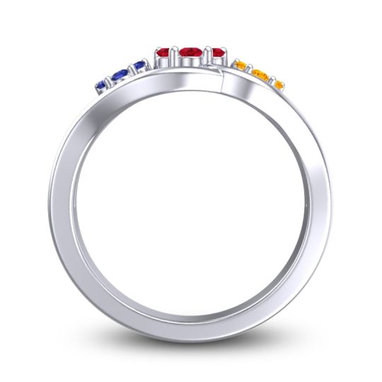 Simple Floral Pave Arama Ring