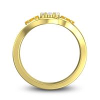 Simple Floral Pave Arama Ring