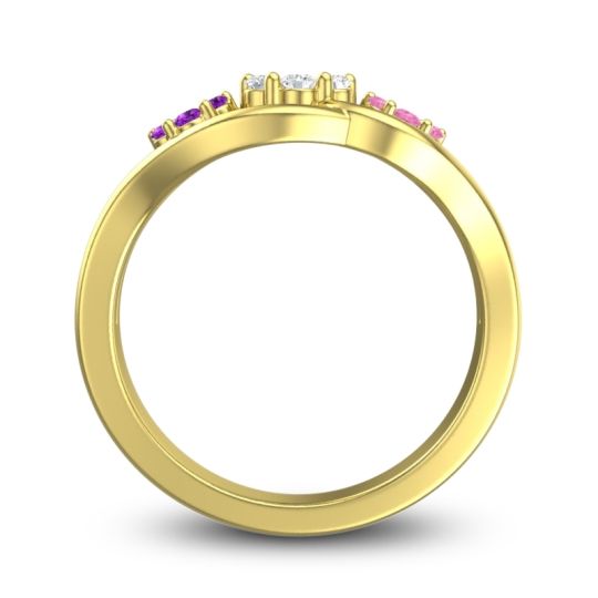 Simple Floral Pave Arama Ring