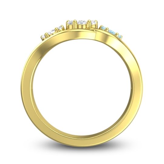 Simple Floral Pave Arama Ring