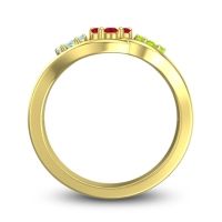 Simple Floral Pave Arama Ring