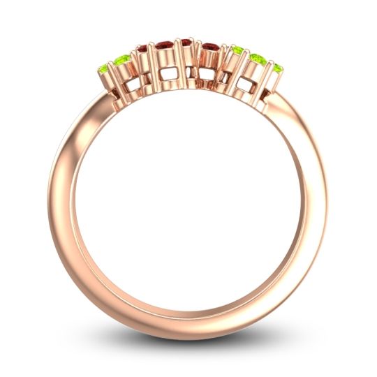 Simple Floral Pave Devana Ring