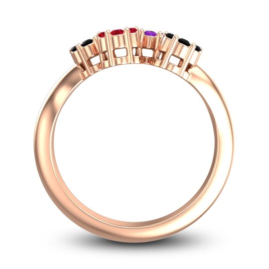 Simple Floral Pave Devana Ring