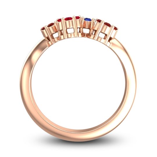 Simple Floral Pave Devana Ring