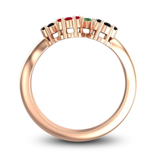 Simple Floral Pave Devana Ring