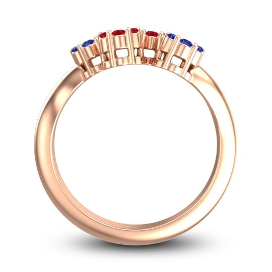 Simple Floral Pave Devana Ring