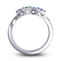 Simple Floral Pave Devana Ring