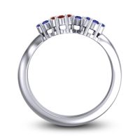 Simple Floral Pave Devana Ring