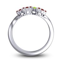 Simple Floral Pave Devana Ring