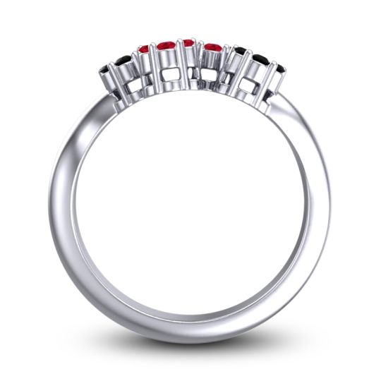 Simple Floral Pave Devana Ring