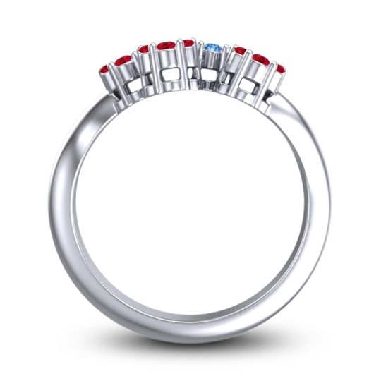 Simple Floral Pave Devana Ring