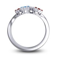 Simple Floral Pave Devana Ring