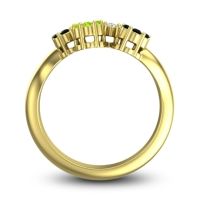 Simple Floral Pave Devana Ring