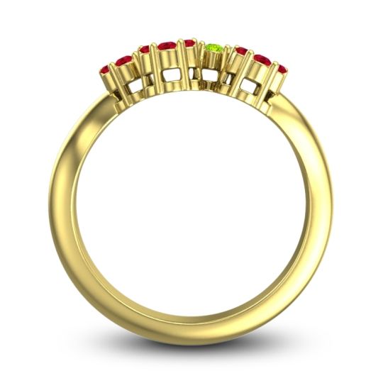 Simple Floral Pave Devana Ring