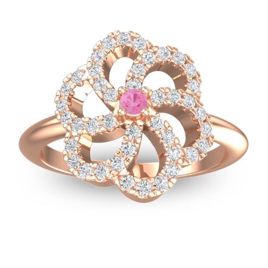 Statement Floral Pave Carati Ring