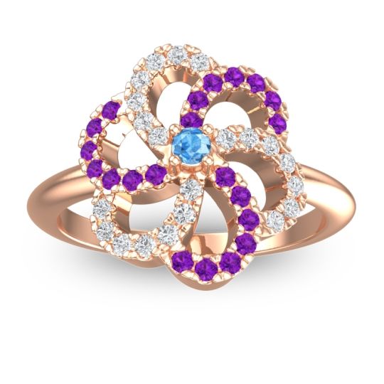 Statement Floral Pave Carati Ring
