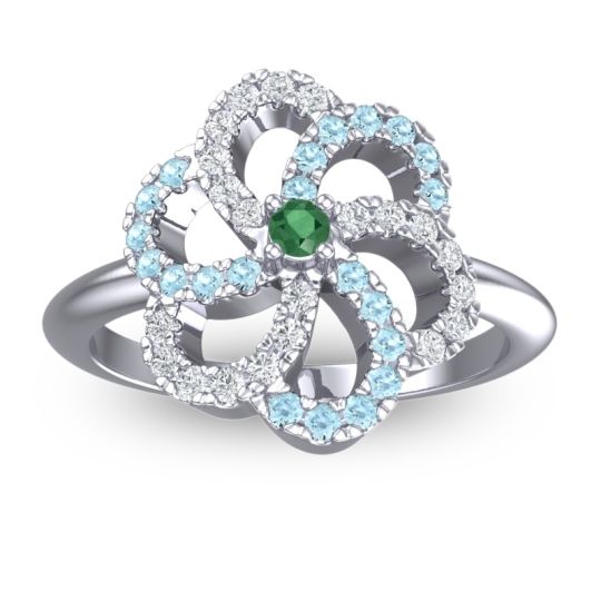 Statement Floral Pave Carati Ring