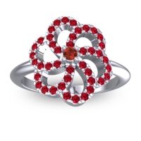 Statement Floral Pave Carati Ring