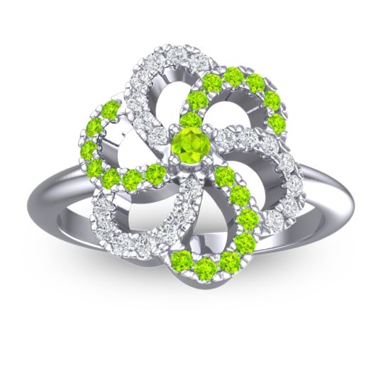 Statement Floral Pave Carati Ring