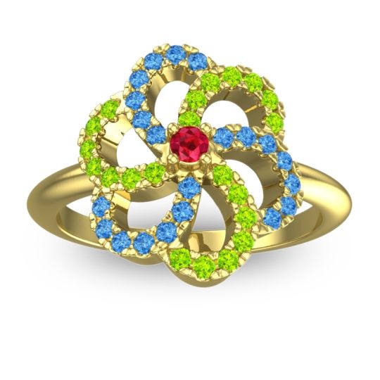 Statement Floral Pave Carati Ring