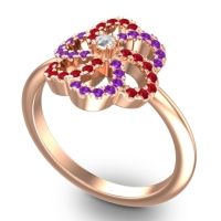 Statement Floral Pave Carati Ring