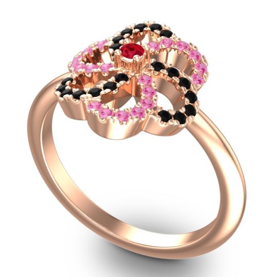 Statement Floral Pave Carati Ring