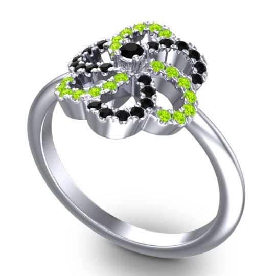 Statement Floral Pave Carati Ring