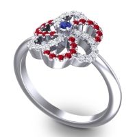 Statement Floral Pave Carati Ring