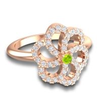 Statement Floral Pave Carati Ring