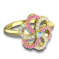 Statement Floral Pave Carati Ring