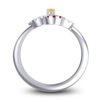 Statement Floral Pave Carati Ring