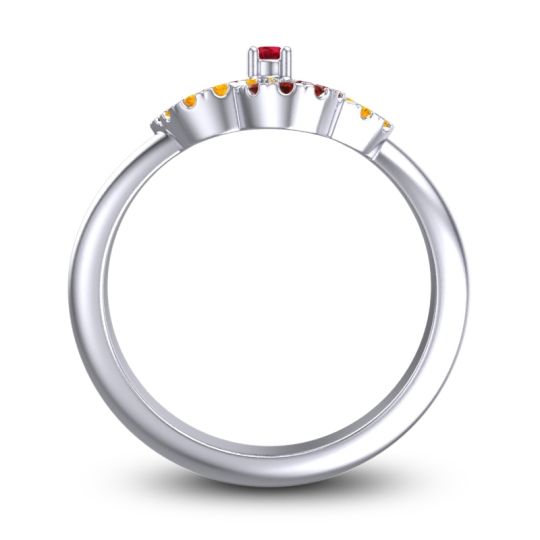 Statement Floral Pave Carati Ring