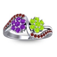 Statement Floral Pave Bisaja Ring