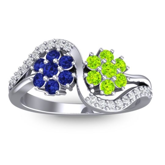 Statement Floral Pave Bisaja Ring