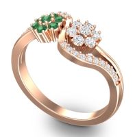 Statement Floral Pave Bisaja Ring