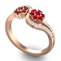 Statement Floral Pave Bisaja Ring