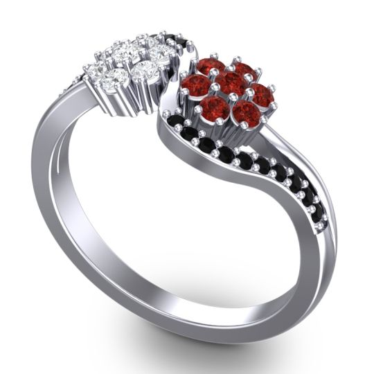 Statement Floral Pave Bisaja Ring