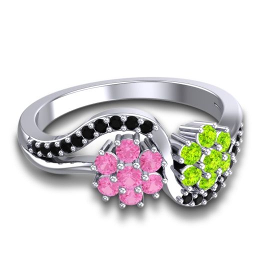 Statement Floral Pave Bisaja Ring