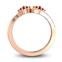 Statement Floral Pave Bisaja Ring