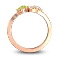 Statement Floral Pave Bisaja Ring