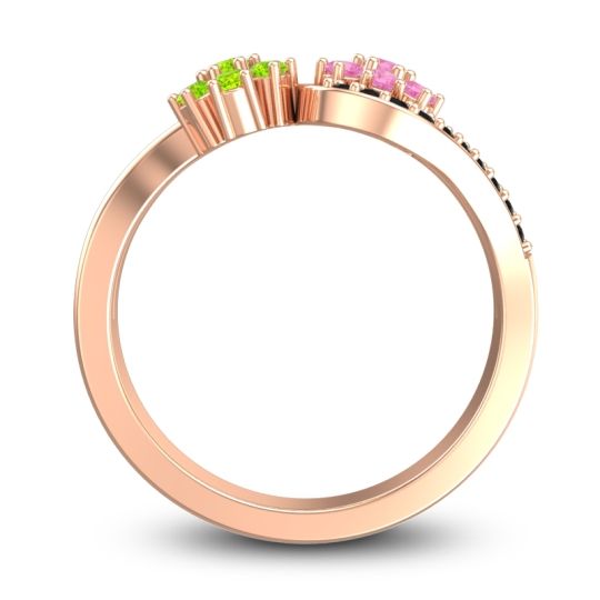 Statement Floral Pave Bisaja Ring