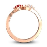 Statement Floral Pave Bisaja Ring